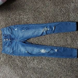 Rue21 distressed high rise ankle jegging size 0